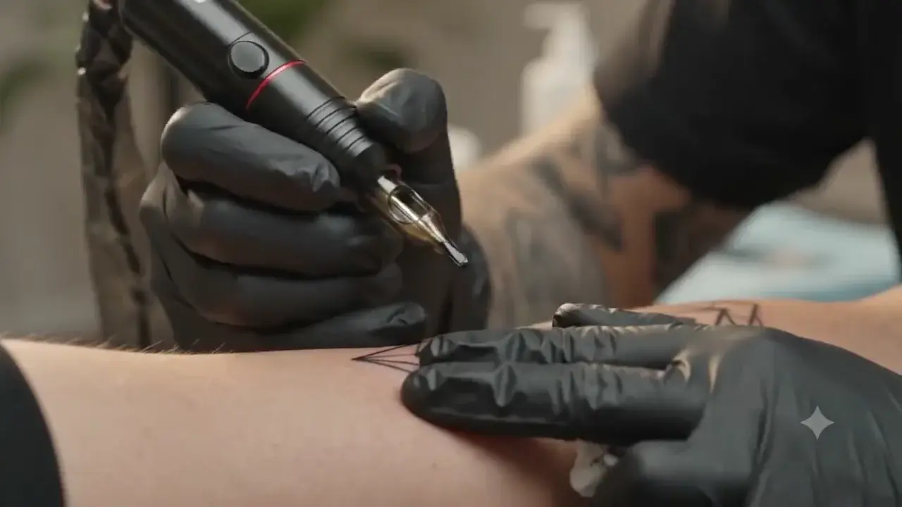 Golden Yellow Tattoo — Premium tattoo studio background